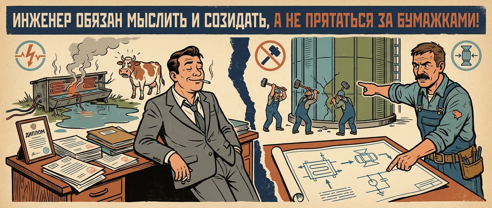 Инженер для галочки: как мёртвые дипломы убивают производство, бюджеты и людей 📐⚠️